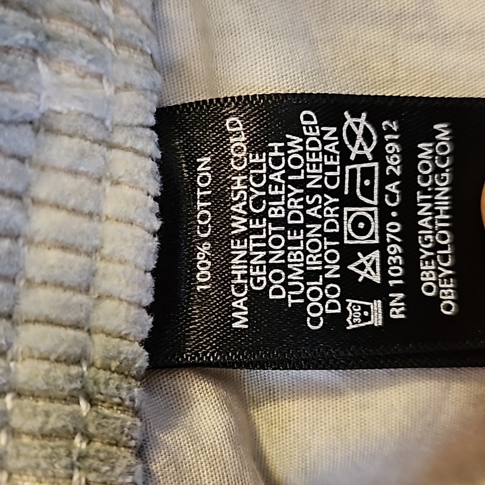 Obey Splash Corduroy Pants Multicolor Pink Blue Yellow Green - Picture 6 of 10